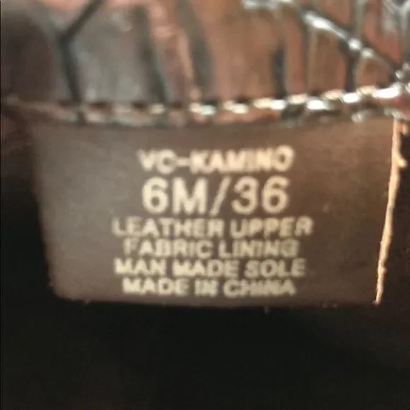 Vince Camuto Leather Riding Boot with Gold Accents - Picture 7 of 7